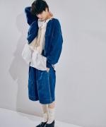 INDIGO 裏毛&ピグメントダイ　ブルゾン